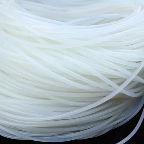 1.5mm White Silicone Rubber Solid Round Strip for Waterproof Sealing on Doors Windows and Electromechanical Machines