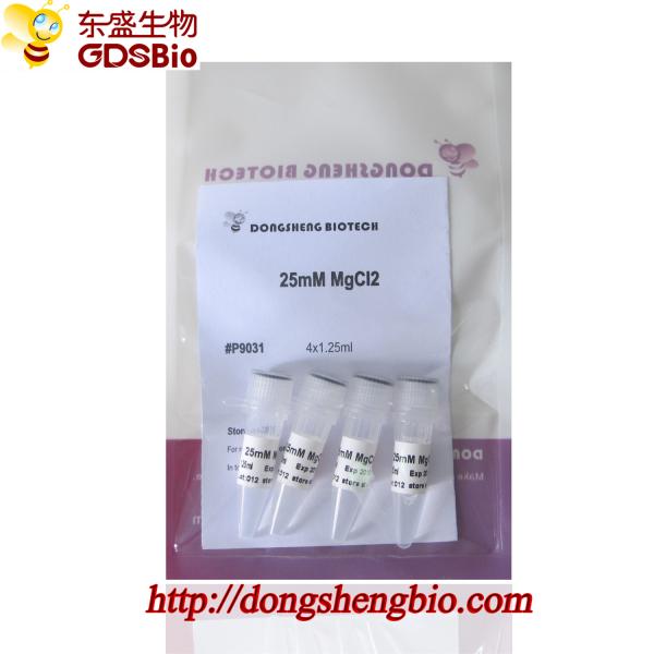 25mM MgCl2 For Optimization Of Magnesium Ion Concentration In PCR Master Mix P9031 1.25ml×4