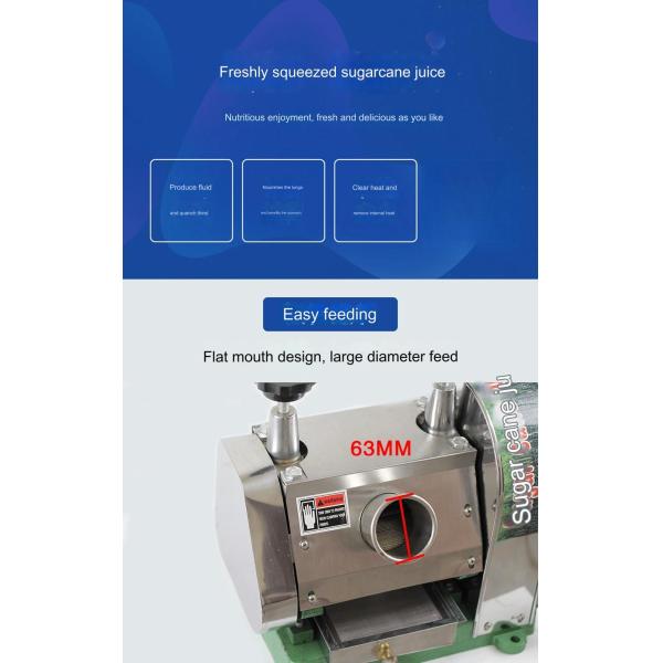 30-50kg/h Sugar Cane Processing Types Manual Juicer Stainless Steel Extractor Squeezer