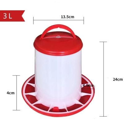 Bebedor do alimentador das aves domésticas das codorniz da resistência de corrosão 6kg