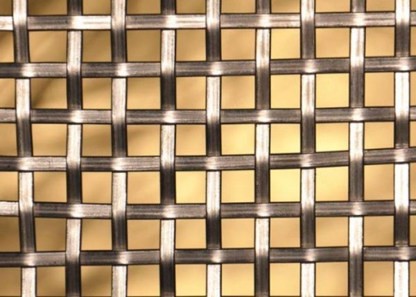 Weaving Decoration Wire Mesh 100*100mm Decorative Brass Mesh