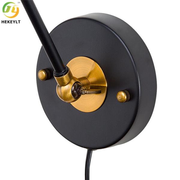 Крытый год сбора винограда лампы стены черного листового железа E26 уникальный промышленный