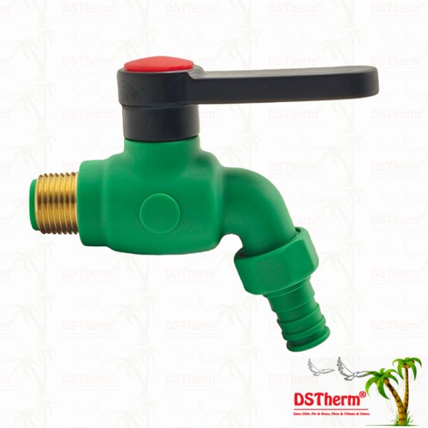PPR Bibcocks Water Spout Faucet Water Tap Spigot Customized Color 1/2