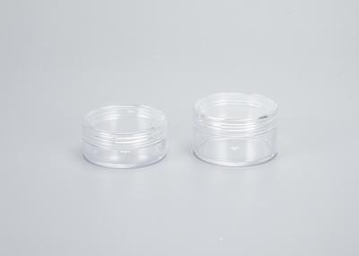 Recipientes redondos claros de creme da loção cosmética com tampa 10g 15g 30g