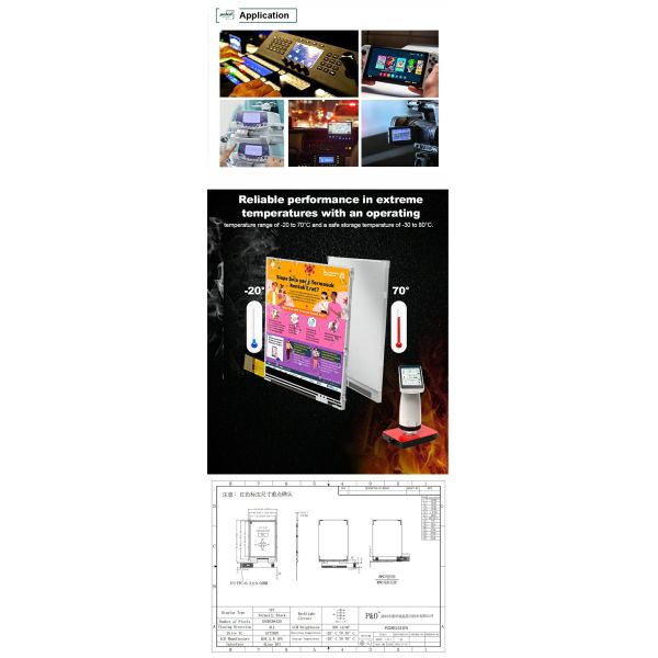 Polcd 2.8 inch LCD Module 240x320 ST7789V SPI Interface 14 pin 2.8 TFT Display LCD Screen