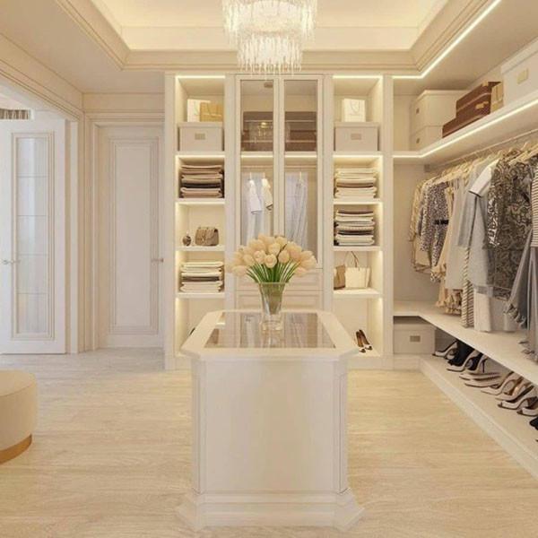 Quarto de dormir Armário moderno Armário de madeira Combinação de armários para roupas