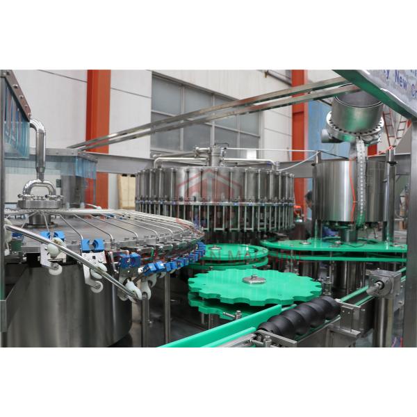 Glass Bottle Juice Filling Line / Fruit Juice Bottling Capping Equipment