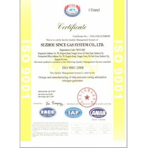 Joshining Energy & Technology (Suzhou) Co., Ltd. Certifications