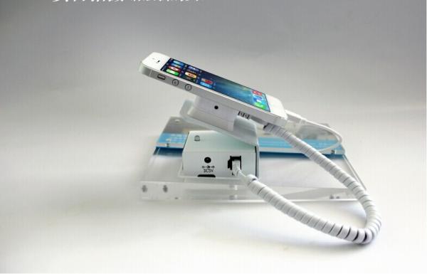 COMER acrylic mount with security display stand for mobile phone accessories retail stores