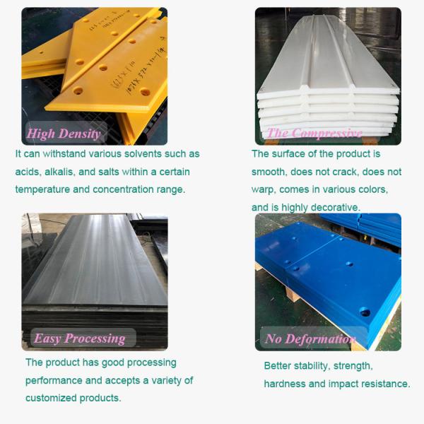 Customized Anti Impact Marine Fender Pad Uhmwpe / Hdpe