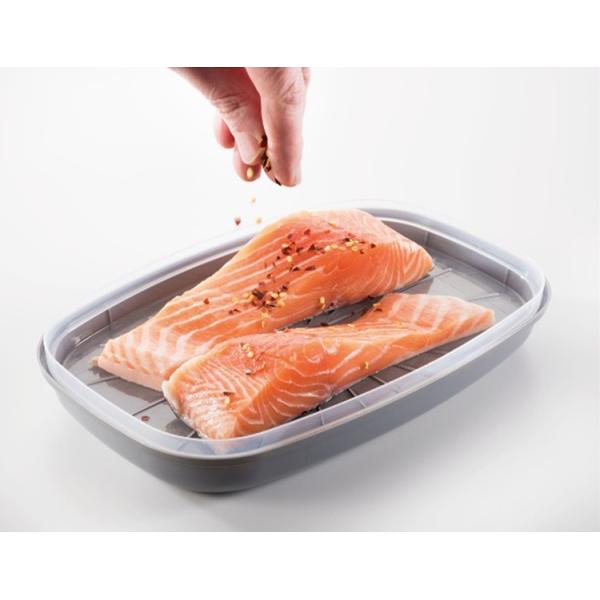 Stocked BPA Free Microwave Steamer Cookware for Fish Plastic