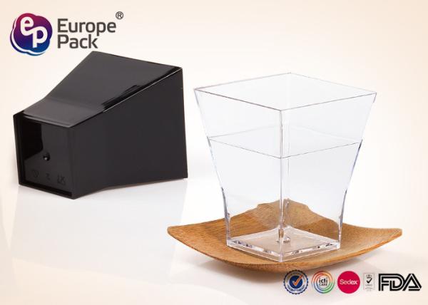 Transparent Plastic Square Cups 60ml