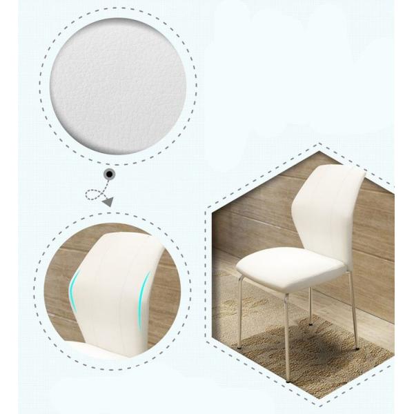 6pcs Set Casual 0.92m Modern Metal Dining Chairs