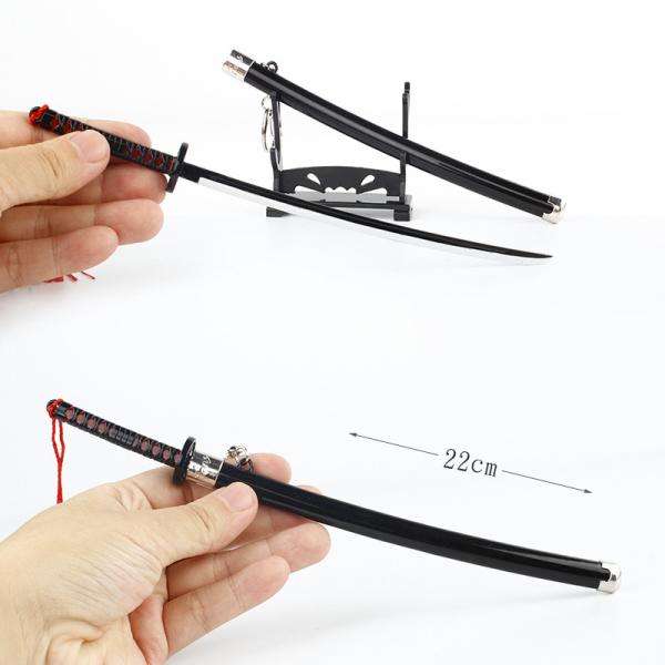 Demon Slayer Kamado Tanjirou Nidai Sword Keychain Mini Katana Sword