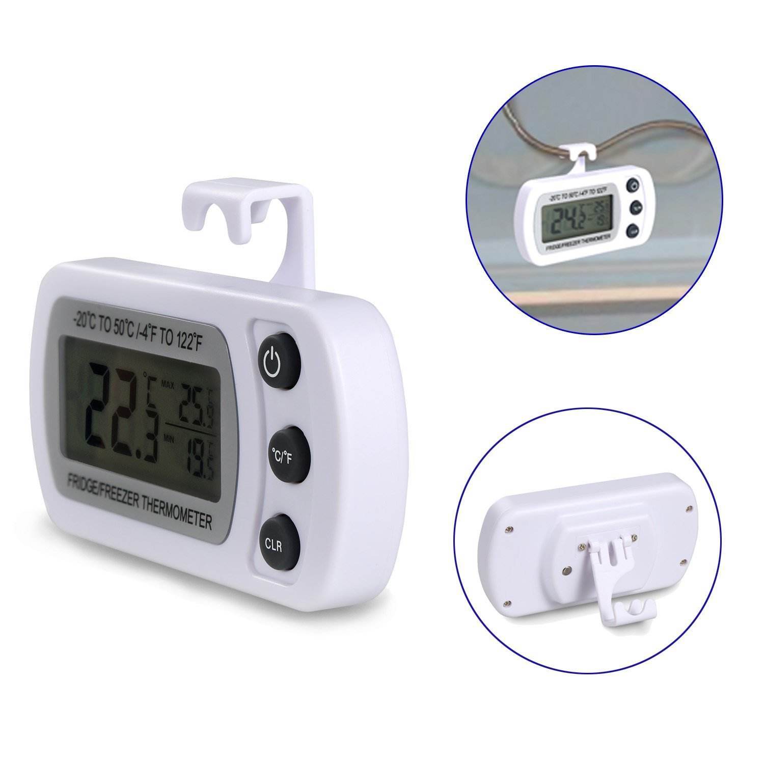 DTH-94 LCD Display -20℃～50℃ Digital Wall Refrigerator Thermometer Hygrometer Temperature Humidity MeterFor Fridge Freezer Cold Chain Transportation