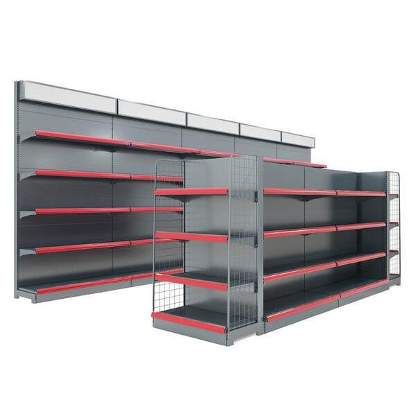 Versatile Custom Retail Metal Display Supermarket Display Rackes And Shelves