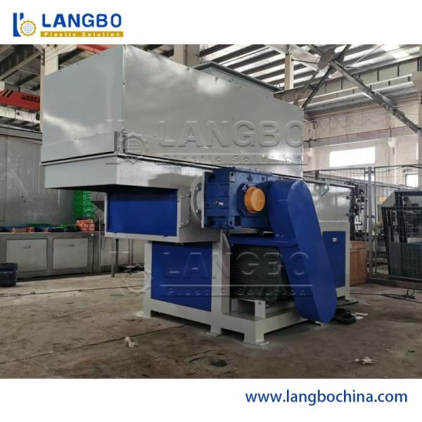 Plastic Recycling Shredder Crusher PP Bottle PE Film HDPE Blue Barrel PVC Profile Pipe ABS Pet Bottles PC Waste Crushing