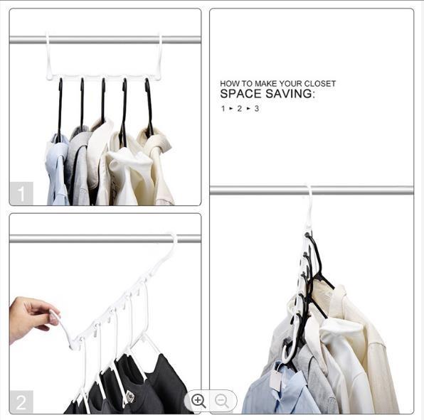 Plastic Closet Space Saving Wardrobe Clothing Magic Hangers Organizer for Cloths