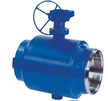 Industrial Carbon Stainless Steel Ball Valve Full Welded Body Blue Color