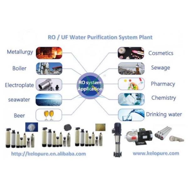 a planta de tratamento da água 4TPH/fibra de vidro salgadas reforçou o equipamento da osmose reversa do sistema do RO dos plásticos