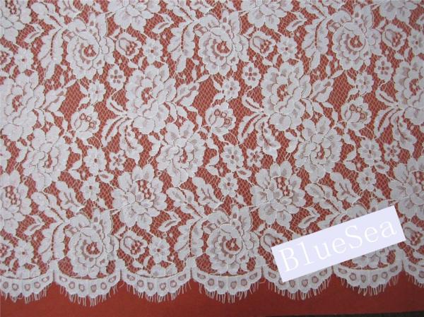 Eyelash Cord Lace Fabric  for Wedding Dress