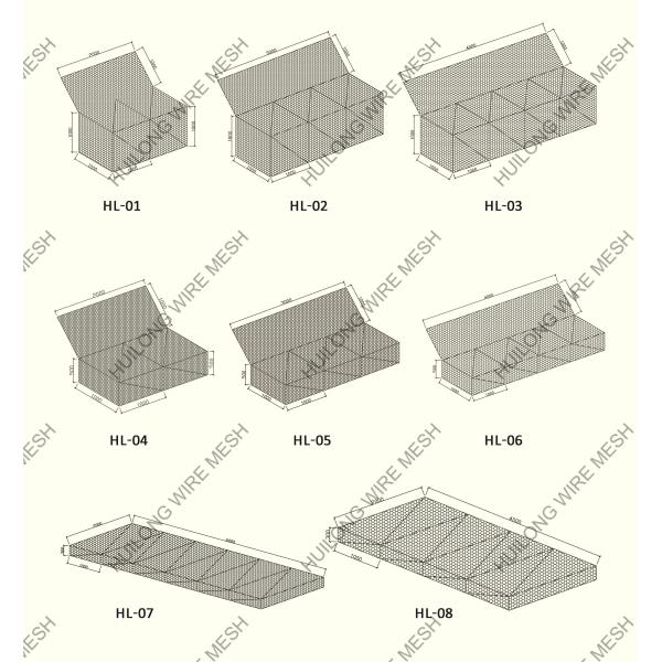 Сплетя 60x80mm корзина Gabion с высокой прочностью на растяжение 380N