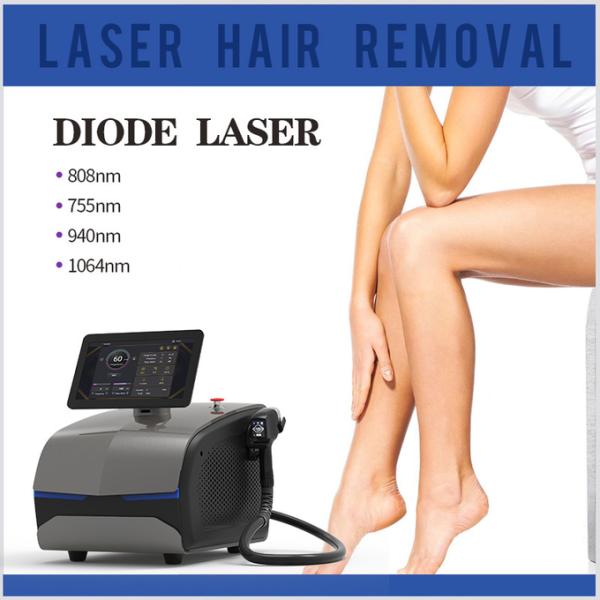Painless Permanent Aesthetic Diode Laser Equipment 808nm