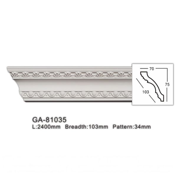GA-81035 Oem/Odm Manufacturer Europe Widely Used Pu Carved Molding