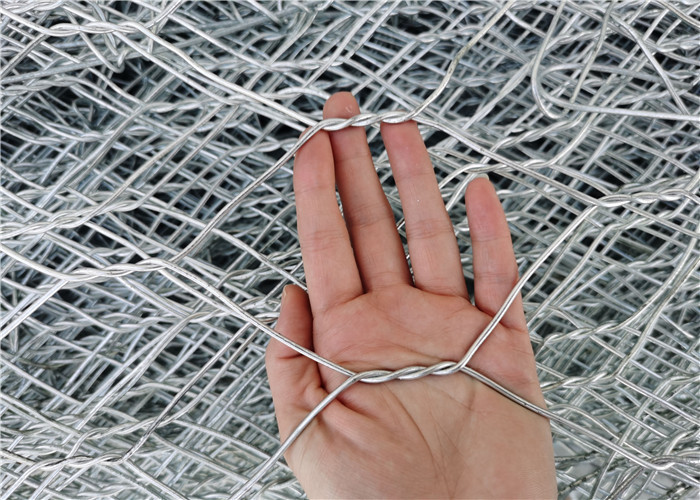 Pvc покрыл/гальванизированная шестиугольная корзина Gabion ячеистой сети для подпорной стенки