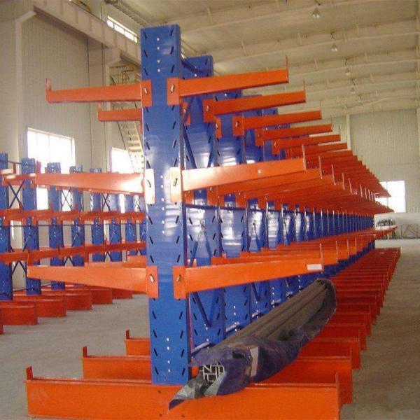 Large Heavy Duty Storage Racks / Industrial Cantilever Racks Loading 500 Kg Per Arm