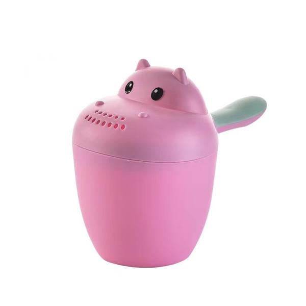 Bottom Concave BPA Free Baby Bath Rinse Cup Safe Material