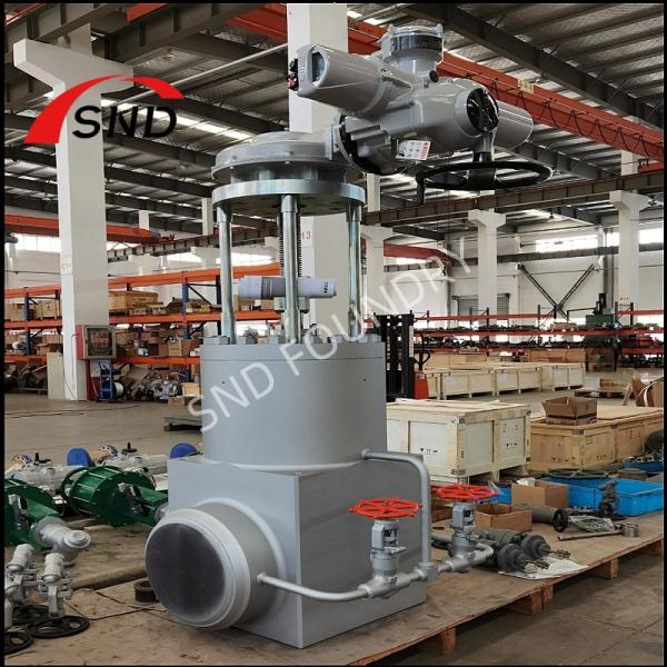 ASTM 6 Inch 1500 LB F92 Electric Parallel Double Gate Valve For Steam Medium