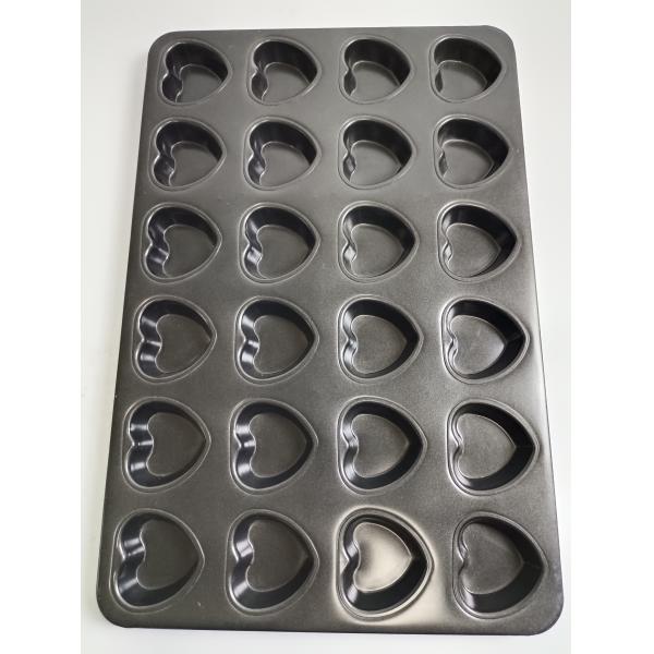 Поднос лотка булочки формы сердца чашки 600*400*30 Stickproof 24 алюминиевый