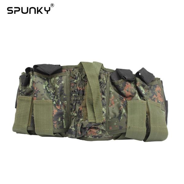 Camo Military Paintball 4+1 Harness Battle Pack for Load 4 Pods and 1 HPA Tank