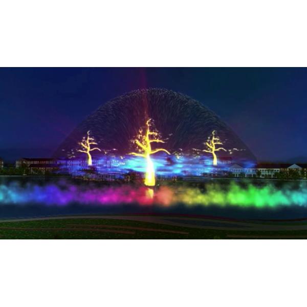 Large Amusement Park Water Screen Projection Stainless Steel 304 316 Material