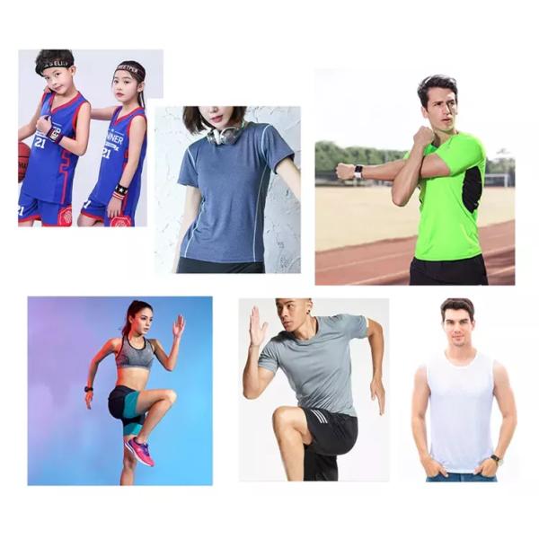 Материал пригонки Dri Sportswear, 100% полиэстер цепляет ткань лайкра полиэстера Джерси футбола