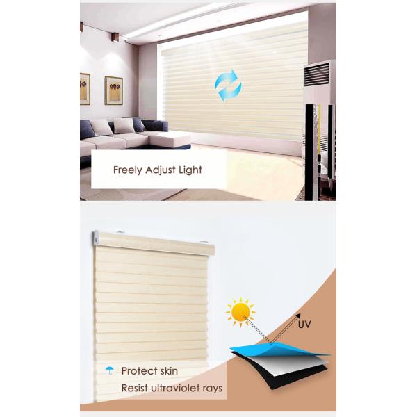 Resist ultraviolet rays smart Wifi Tubula motorintelligent electric Shangri-La Roller Blinds motroized light adjustable