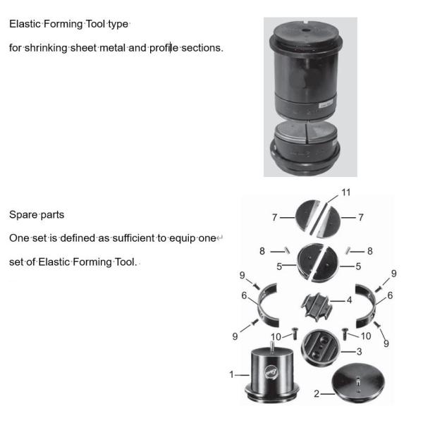 Máquina de Kraftformer MC665 Martillo 6mm Hoja de aluminio y 2mm de acero inoxidable