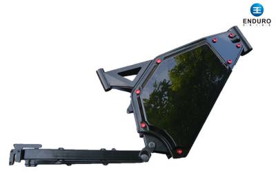 Matte Black Mountain Bike Frame , Steel Mtb Frame Suspension Design