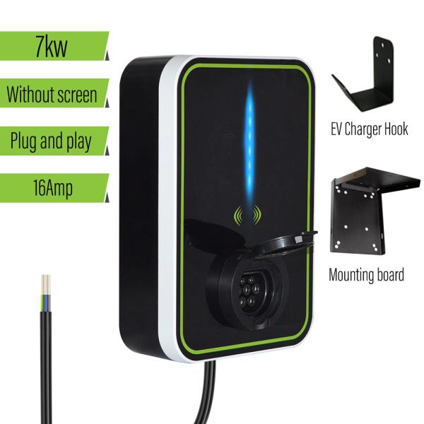 Boîte adaptée aux besoins du client 7KW de mur de chargeur à C.A. EV pour le
