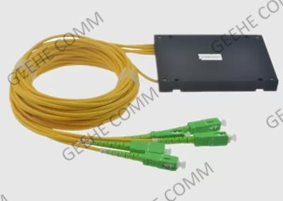 Divisor do cabo de fibra ótica da caixa PON do ABS do único modo 1x4
