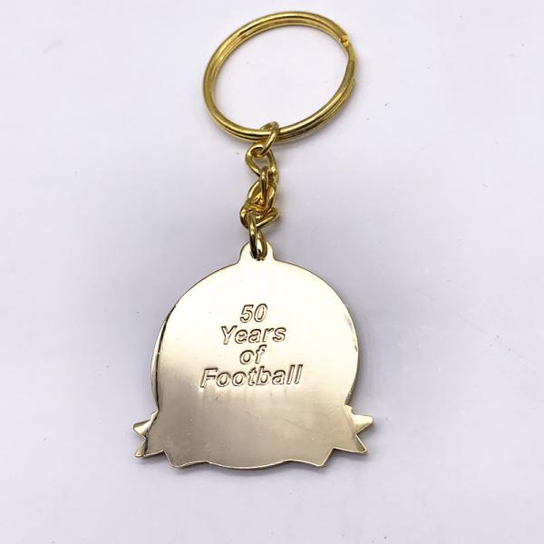 Two Sides Souvenir Keyrings , Silver Nickel Plated Personalised Promotional Keyrings