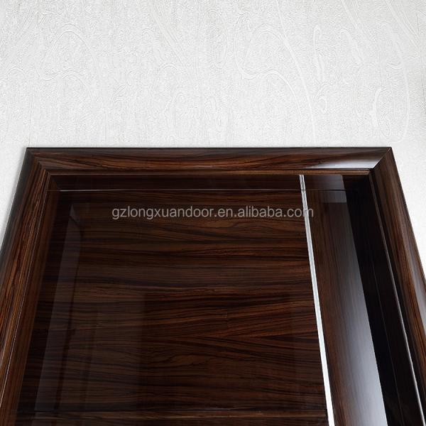 2.1m Height Interior HDF Solid Core MDF Doors With Aluminium Strip