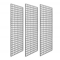 Cintre de Mesh Wire Grid Panel Clothes en métal avec l'organisateur Stand de vêtement de grille de roues