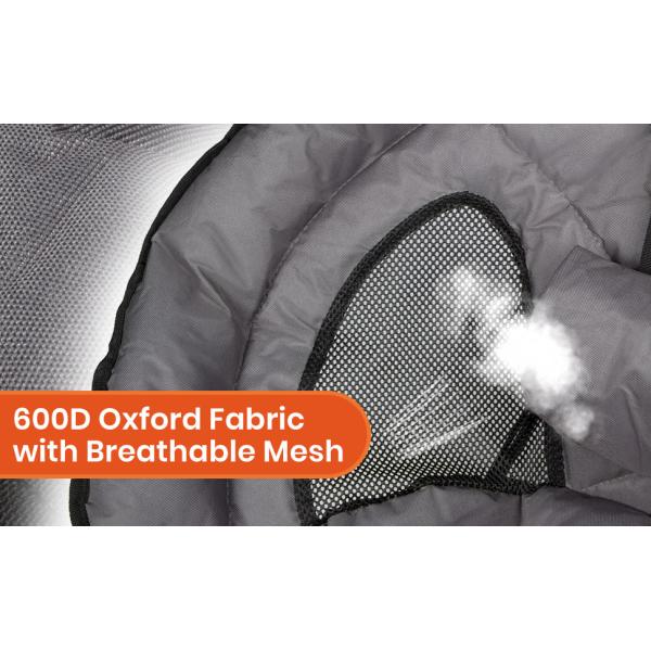 Folding Moon Chair - Large Saucer UFO Chair with Collapsible Metal Frame, Moon Round Camping Chair