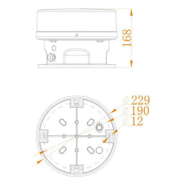 Красный IP66 ИКАО средней интенсивности типа B L864 светодиодный светодиодный светодиод для высоких зданий