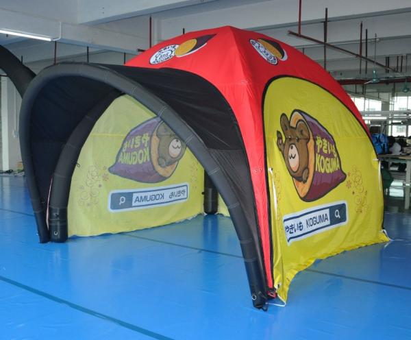 Small Inflatable Advertising Tent , Inflatable Tailgate Tent Commercial Grade Sewing Style