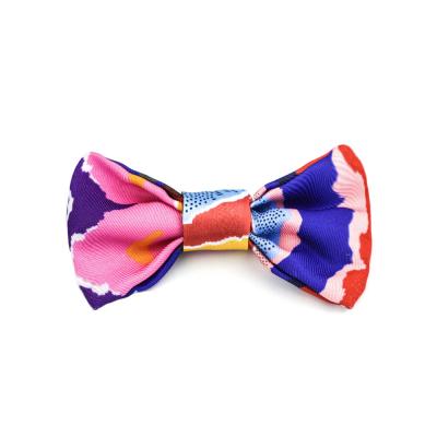 6cm Purple Kitten Cat Puppy Bow Tie Collar And Lead Set Small Medium