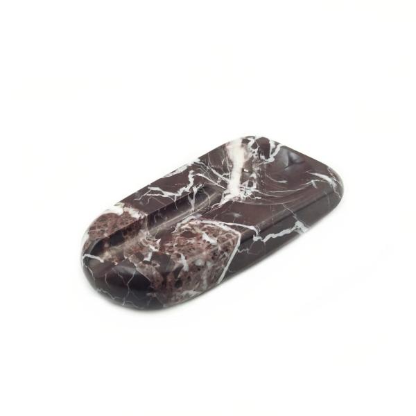Cenicero Rectangular de Mármol Rosso Levanto Personalizado Elegante con Material Premium