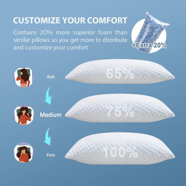 Cooling Case Pain Pillow Customized Color Memory Foam Orthopedic Bed Pillow for Sleeping